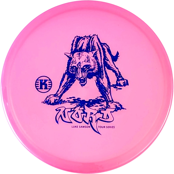 Pink Metallic (blue dots)