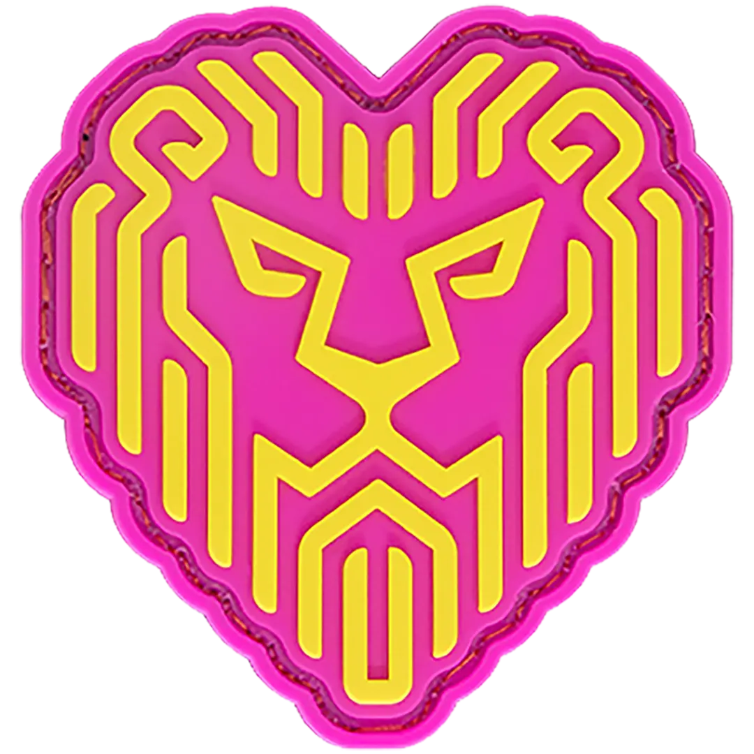 Jerm Lion Heart PVC Patch