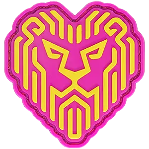 Jerm Lion Heart PVC Patch